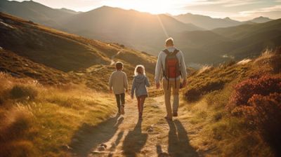 escursione-in-montagna-al-tramonto-retrovisore