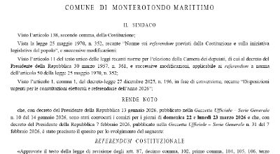 Manifesto convocazione comizi aggiuntivo
