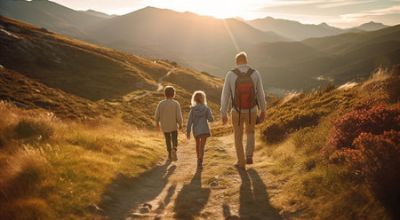 escursione-in-montagna-al-tramonto-retrovisore